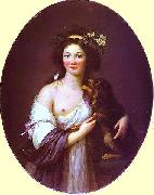 elisabeth vigee-lebrun Portrait of Mme D'Aguesseau. oil painting artist